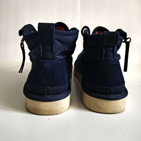UGG Neumel Zip Chuka Men's Navy Blue Lace Up Zip Boots - Picture 7 of 8